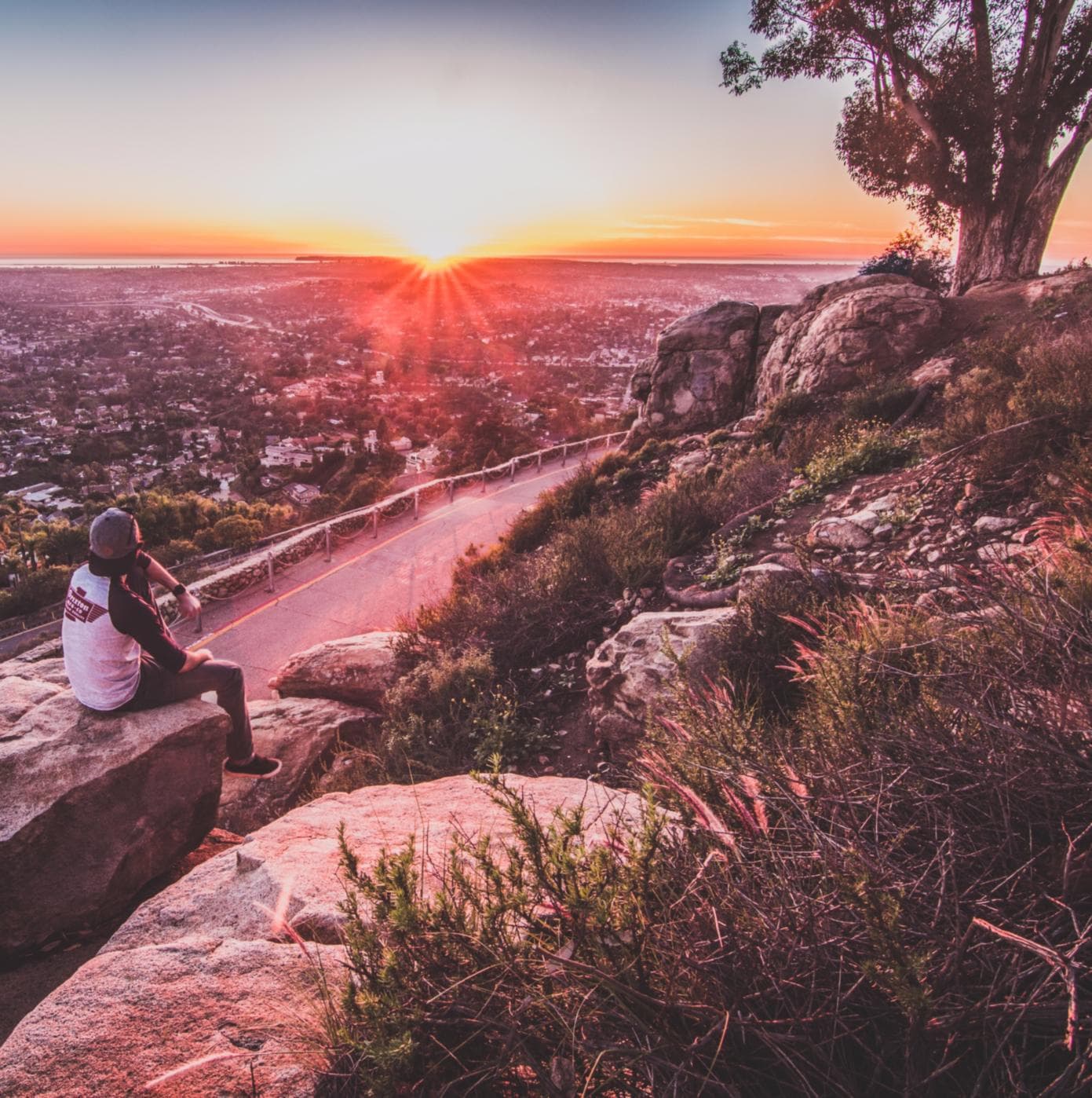 Me overlooking San Diego from Mt. Helix.