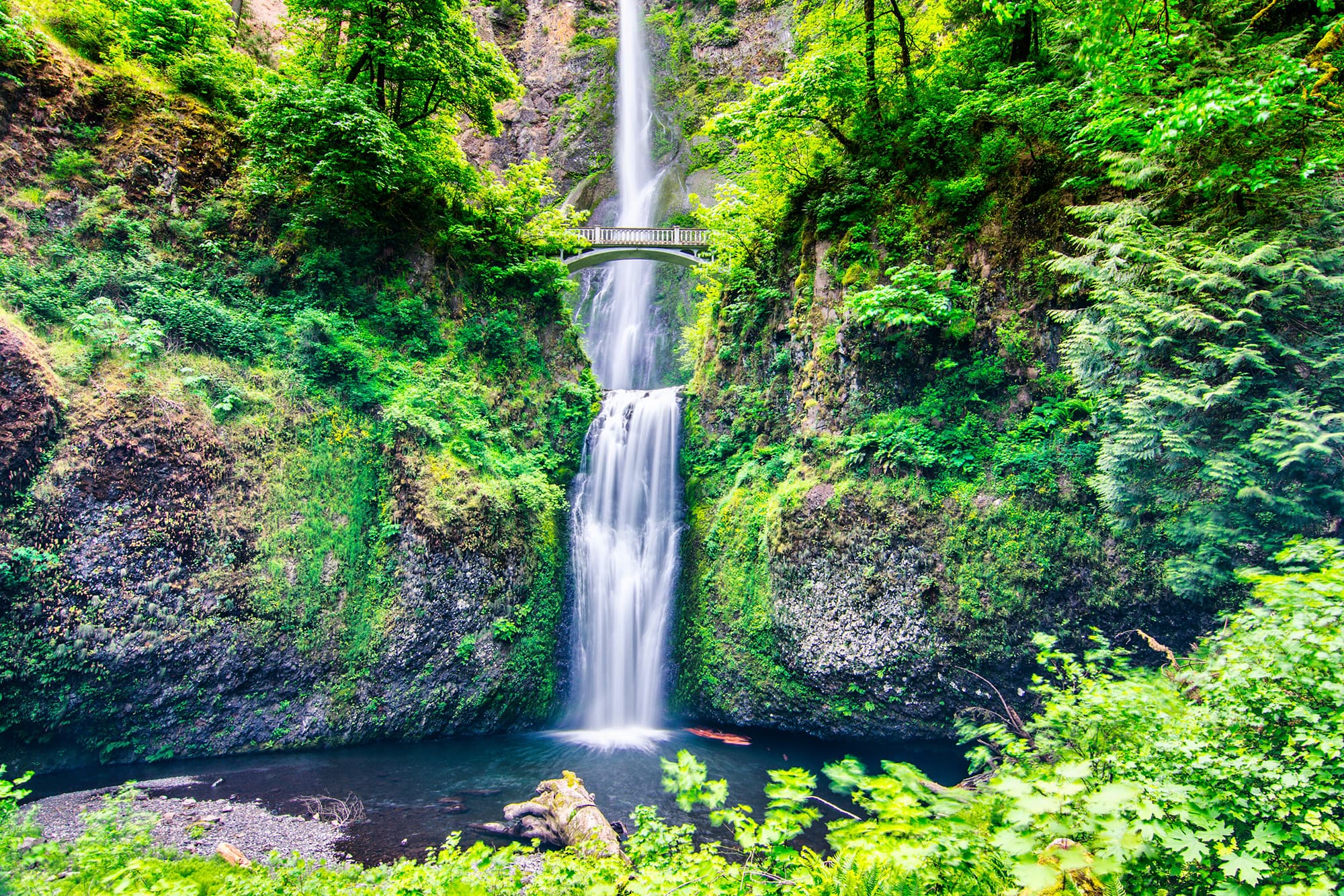 Multnomah Falls in Oregon.